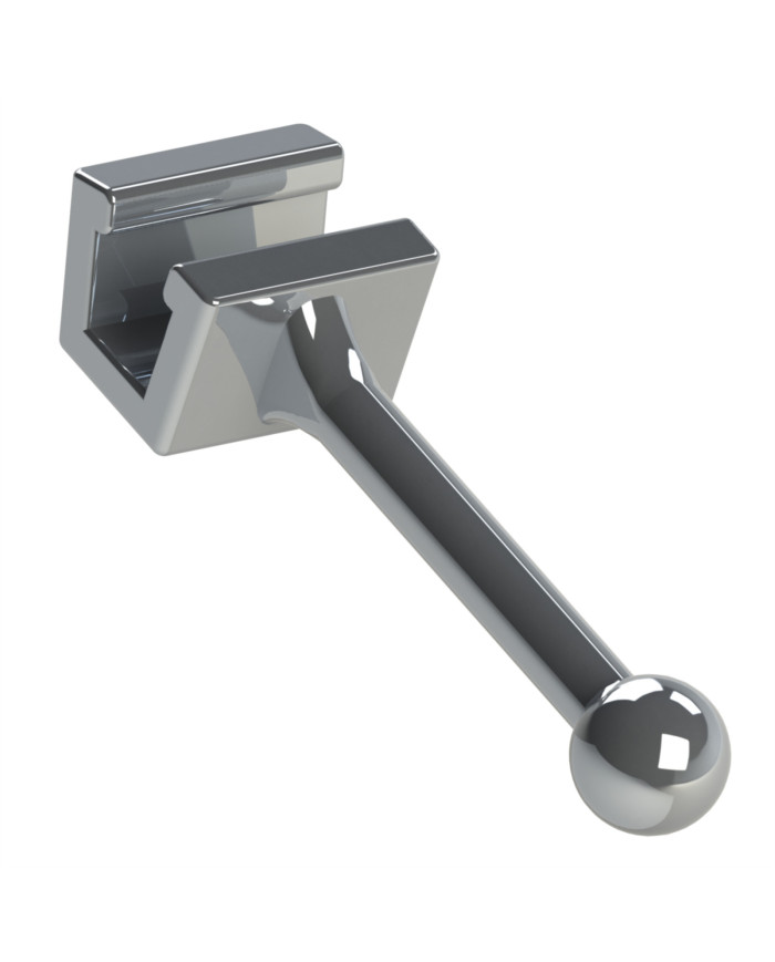 Ganchos ponta bola recto c/tubo p/arco 10un.