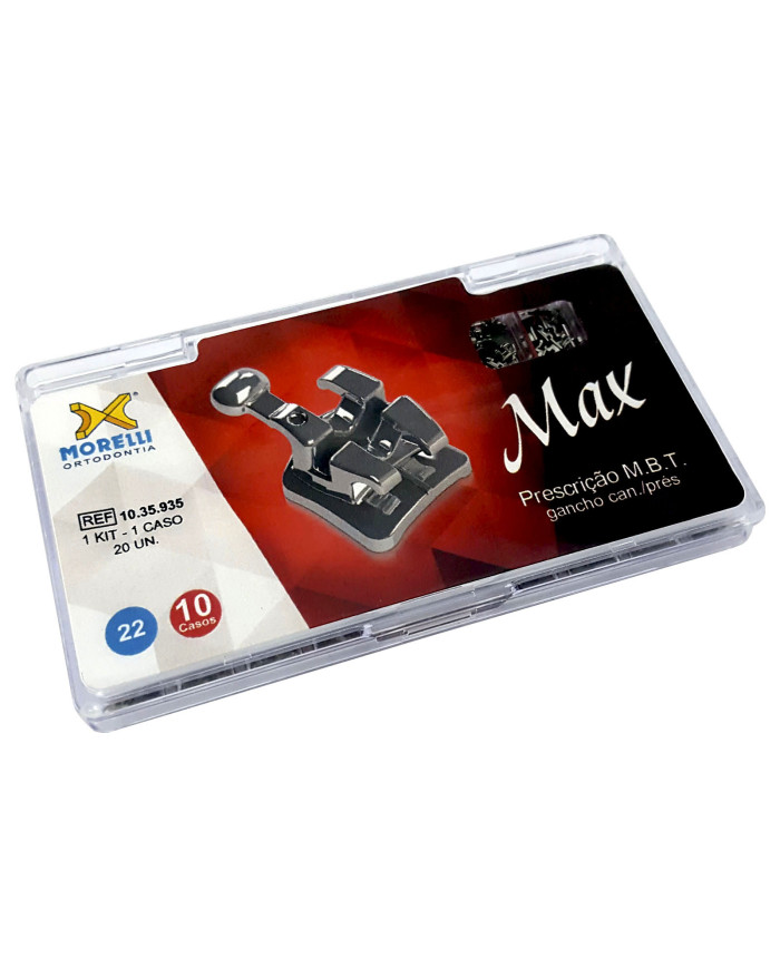 10x Kit Morelli MBT Max .022" - Gan.Can. e Pre-mol 10x Kit Morelli MBT Max .022" - Gan.Can. e Pre-mol