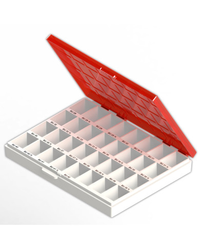 Caixa p/bandas sup -Vermelho-Universal