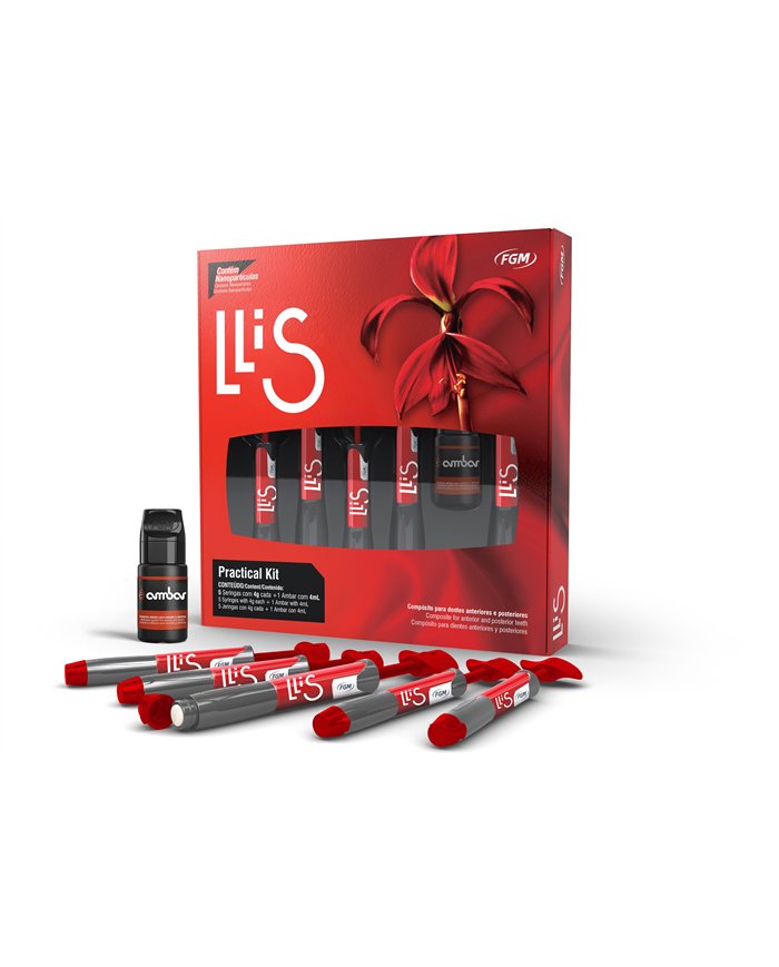 LLIS kit 4 seringas + 1 ácido + 1 adesivo Ambar