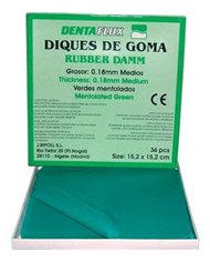 Diques mentolados de borracha medios 36uni.