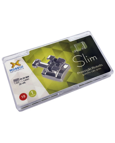 Kit Ricketts Slim c/gch.can. e pre-molares .018" Kit Ricketts Slim c/gch.can. e pre-molares .018"