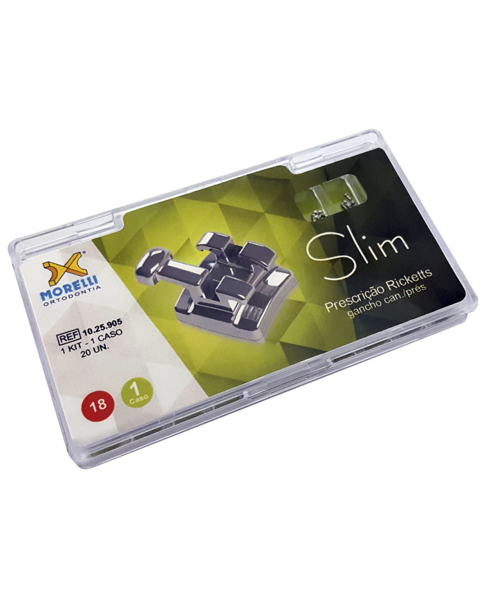 Kit Ricketts Slim c/gch.can. e pre-molares .018" Kit Ricketts Slim c/gch.can. e pre-molares .018"