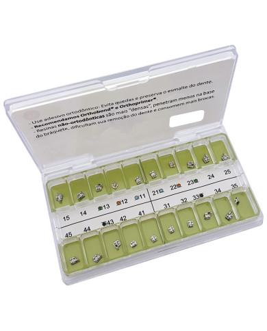 Kit Ricketts Slim c/gch.can. e pre-molares .018" Kit Ricketts Slim c/gch.can. e pre-molares .018"