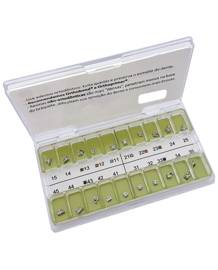 Kit Ricketts Slim c/gch.can. e pre-molares .018" Kit Ricketts Slim c/gch.can. e pre-molares .018"