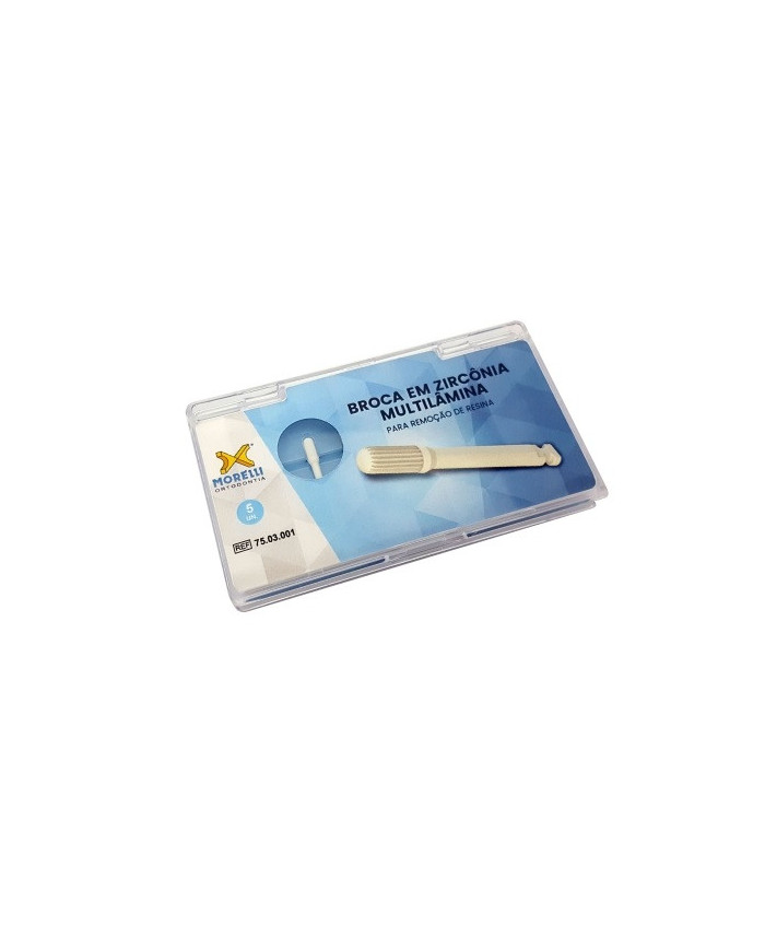 Broca em Zircônia Multilâmina para Remoção de Resina