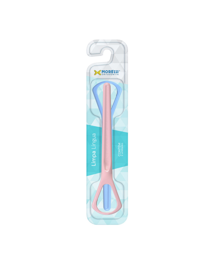 Limpa Lingua Azul e Rosa 2uni.