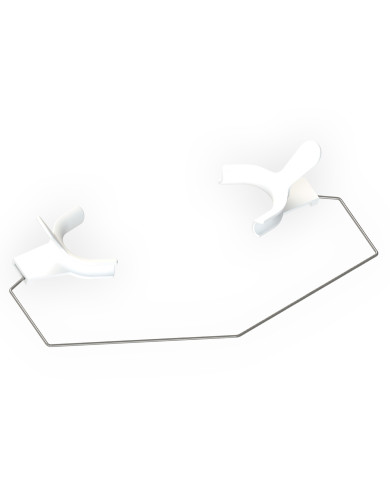 Lip retractor with large shaft - White