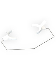 Lip retractor with large shaft - White