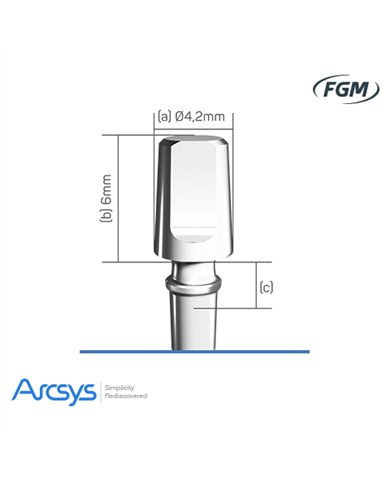 Arcsys D4.2X4X2.5mm Angle Trunnion Arcsys D4.2X4X2.5mm Angle Trunnion