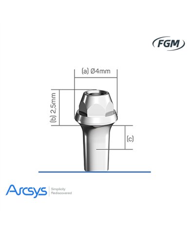 Mini Pilar Não Angulável Arcsys D2mm