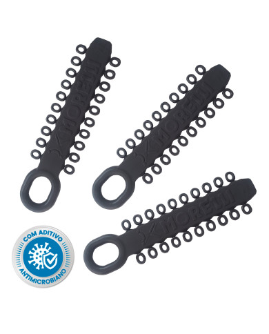 Elástico para ligadura Modular Antimicrobiano - 10 cores disponíveis