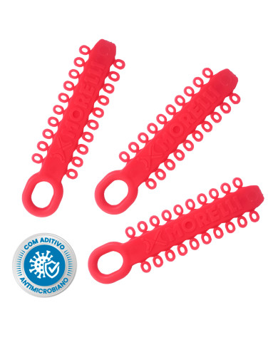 Elástico para ligadura Modular Antimicrobiano - 10 cores disponíveis