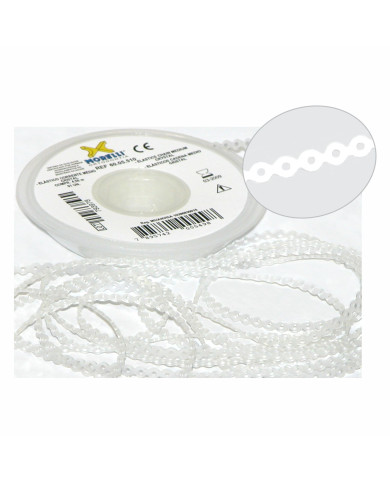 Elásticos em cadeia Cristal/ Cinza (curta, média, longa)