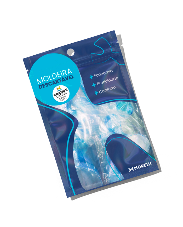 Moldeiras Descartáveis Par Sup./Inf. L - 10 uni.