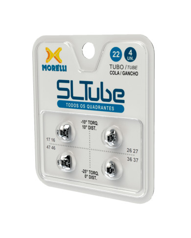Caso SLTube Colagem .022"- 4 Quadr.- 4 uni.